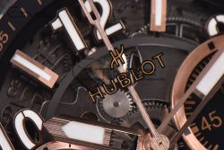 Hublot Big Bang Unico RG Ceramic ZF 1:1 Best Edition Skeleton Dial on Black Rubber Strap A1280 - Image 5