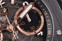Hublot Big Bang Unico RG Ceramic ZF 1:1 Best Edition Skeleton Dial on Black Rubber Strap A1280 - Image 7