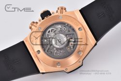 Hublot Big Bang Unico RG Ceramic ZF 1:1 Best Edition Skeleton Dial on Black Rubber Strap A1280 - Image 19