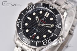 Seamaster Diver 300M VSF 1:1 Best Edition Black Ceramic Black Dial on SS Bracelet A8800 V2 - Image 2