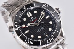 Seamaster Diver 300M VSF 1:1 Best Edition Black Ceramic Black Dial on SS Bracelet A8800 V2 - Image 4