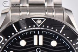 Seamaster Diver 300M VSF 1:1 Best Edition Black Ceramic Black Dial on SS Bracelet A8800 V2 - Image 9