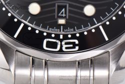 Seamaster Diver 300M VSF 1:1 Best Edition Black Ceramic Black Dial on SS Bracelet A8800 V2 - Image 11
