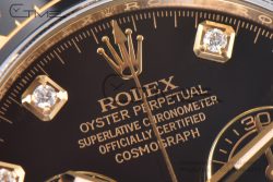 Daytona 116518 Clean Factory 1:1 Best Edition Black Diamonds Dial on Oysterflex Rubber Strap DD4130 - Image 5