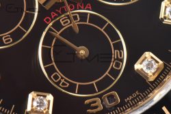 Daytona 116518 Clean Factory 1:1 Best Edition Black Diamonds Dial on Oysterflex Rubber Strap DD4130 - Image 8