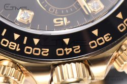 Daytona 116518 Clean Factory 1:1 Best Edition Black Diamonds Dial on Oysterflex Rubber Strap DD4130 - Image 11