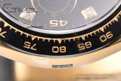 Daytona 116518 Clean Factory 1:1 Best Edition Black Diamonds Dial on Oysterflex Rubber Strap DD4130 - Image 13