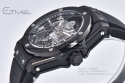 Big Bang Tourbillon Ceramic HBF Best Edition Skeleton Dial on Black Rubber Strap - Image 6