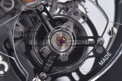 Big Bang Tourbillon Ceramic HBF Best Edition Skeleton Dial on Black Rubber Strap - Image 11