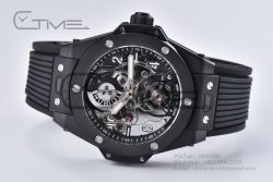 Big Bang Tourbillon Ceramic HBF Best Edition Skeleton Dial on Black Rubber Strap - Image 15