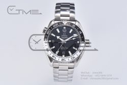 Planet Ocean 600M 'Tai Chi' GMT 43.5mm VSF 1:1 Best Edition Black/White Ceramic Bezel and Dial on SS Bracelet A8906 Super Clone - Image 3