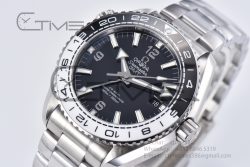 Planet Ocean 600M 'Tai Chi' GMT 43.5mm VSF 1:1 Best Edition Black/White Ceramic Bezel and Dial on SS Bracelet A8906 Super Clone - Image 5