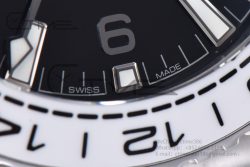 Planet Ocean 600M 'Tai Chi' GMT 43.5mm VSF 1:1 Best Edition Black/White Ceramic Bezel and Dial on SS Bracelet A8906 Super Clone - Image 11