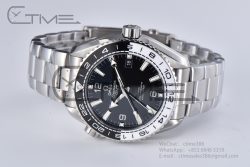 Planet Ocean 600M 'Tai Chi' GMT 43.5mm VSF 1:1 Best Edition Black/White Ceramic Bezel and Dial on SS Bracelet A8906 Super Clone - Image 13
