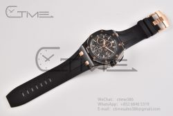 Royal Oak Offshore 26405 44mm Real Ceramic RSF 1:1 Best Edition Black Dial RG Markers on Rubber Strap A3126 - Image 5