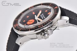 Fifty Fathoms 5008E No Rad Only Watch SS 1:1 GSF Best Edition Black Dial on Black Rubber Strap A1151 - Image 6