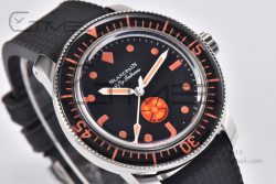 Fifty Fathoms 5008E No Rad Only Watch SS 1:1 GSF Best Edition Black Dial on Black Rubber Strap A1151 - Image 8