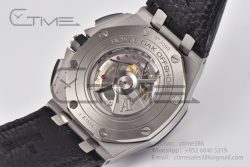 Royal Oak Offshore 26417 44mm  SS  Bezel  RSF  1:1 Best Edition Gray Dial RG Markers on Import Calf Leather Strap A3126 - Image 23
