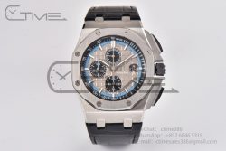 Royal Oak Offshore 26417 44mm  SS  Bezel  RSF  1:1 Best Edition Gray Dial RG Markers on Import Calf Leather Strap A3126 - Image 3