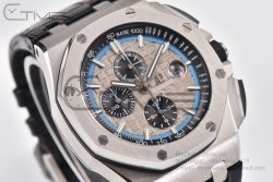 Royal Oak Offshore 26417 44mm  SS  Bezel  RSF  1:1 Best Edition Gray Dial RG Markers on Import Calf Leather Strap A3126 - Image 6