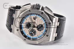 Royal Oak Offshore 26417 44mm  SS  Bezel  RSF  1:1 Best Edition Gray Dial RG Markers on Import Calf Leather Strap A3126 - Image 8