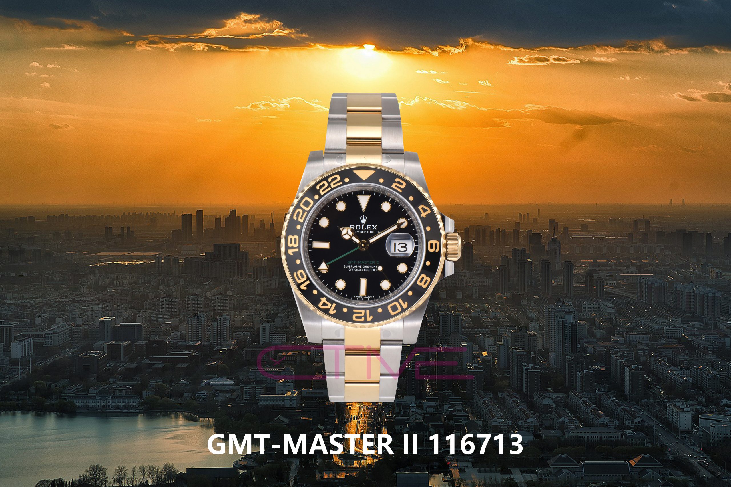 GMT-Master II 116713 LN   SS/YG Black Ceramic 904L Steel Clean Factory Best Edition VR3186 CHS