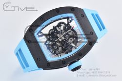 RM055 Real NTPT BBRF 1:1 Best Edition Skeleton Dial on Blue Rubber Strap RMUL2 V2 - Image 3