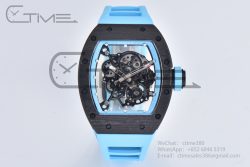 RM055 Real NTPT BBRF 1:1 Best Edition Skeleton Dial on Blue Rubber Strap RMUL2 V2 - Image 4