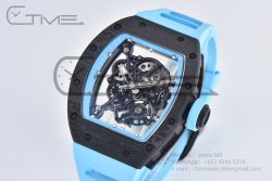 RM055 Real NTPT BBRF 1:1 Best Edition Skeleton Dial on Blue Rubber Strap RMUL2 V2 - Image 2
