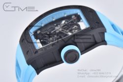 RM055 Real NTPT BBRF 1:1 Best Edition Skeleton Dial on Blue Rubber Strap RMUL2 V2 - Image 15