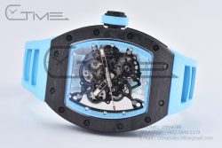 RM055 Real NTPT BBRF 1:1 Best Edition Skeleton Dial on Blue Rubber Strap RMUL2 V2 - Image 16