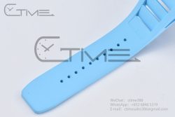RM055 Real NTPT BBRF 1:1 Best Edition Skeleton Dial on Blue Rubber Strap RMUL2 V2 - Image 22