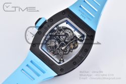 RM055 Real NTPT BBRF 1:1 Best Edition Skeleton Dial on Blue Rubber Strap RMUL2 V2 - Image 24