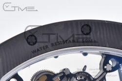 RM055 Real NTPT BBRF 1:1 Best Edition Skeleton Dial on Blue Rubber Strap RMUL2 V2 - Image 28