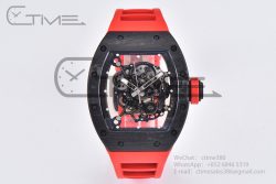RM055 Real NTPT BBRF 1:1 Best Edition Skeleton Black Dial on Red Rubber Strap RMUL2 V2 - Image 3