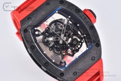 RM055 Real NTPT BBRF 1:1 Best Edition Skeleton Black Dial on Red Rubber Strap RMUL2 V2 - Image 7
