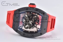 RM055 Real NTPT BBRF 1:1 Best Edition Skeleton Black Dial on Red Rubber Strap RMUL2 V2 - Image 15