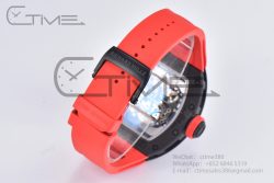 RM055 Real NTPT BBRF 1:1 Best Edition Skeleton Black Dial on Red Rubber Strap RMUL2 V2 - Image 18