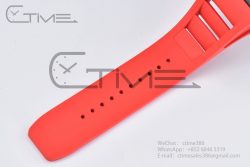 RM055 Real NTPT BBRF 1:1 Best Edition Skeleton Black Dial on Red Rubber Strap RMUL2 V2 - Image 20