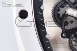 RM055 White Ceramic BBR Best Edition Skeleton Dial on White Rubber Strap Clone RMUL2 V2 - Image 19