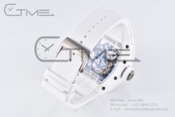 RM055 White Ceramic BBR Best Edition Skeleton Dial on White Rubber Strap Clone RMUL2 V2 - Image 27