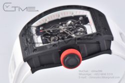 RM055 Real NTPT BBRF 1:1 Best Edition White Skeleton Dial on White Rubber Strap RMUL2 V2 - Image 6