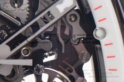 RM055 Real NTPT BBRF 1:1 Best Edition White Skeleton Dial on White Rubber Strap RMUL2 V2 - Image 11