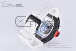 RM055 Real NTPT BBRF 1:1 Best Edition White Skeleton Dial on White Rubber Strap RMUL2 V2 - Image 23