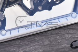 RM055 NTPT BBR Best Edition Skeleton White Dial on White Rubber Strap Clone RMUL2 V2 - Image 17