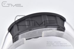 RM055 NTPT BBR Best Edition Skeleton White Dial on White Rubber Strap Clone RMUL2 V2 - Image 21