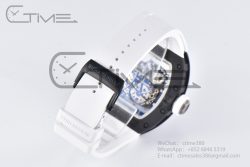 RM055 NTPT BBR Best Edition Skeleton White Dial on White Rubber Strap Clone RMUL2 V2 - Image 23