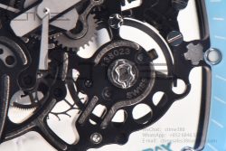 RM055 NTPT BBR Best Edition Skeleton Blue Dial on White Rubber Strap Clone RMUL2 V2 - Image 12