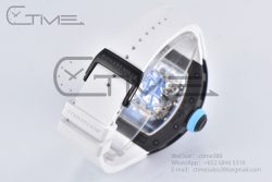 RM055 NTPT BBR Best Edition Skeleton Blue Dial on White Rubber Strap Clone RMUL2 V2 - Image 25