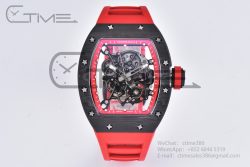 RM055 Real NTPT RMF 1:1 Best Edition Skeleton Red Dial on Red Rubber Strap RMUL2 - Image 3